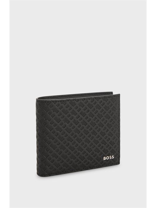 Wallet with monogram structure BOSS | 50548798 ZAIR_ML_8CC.001